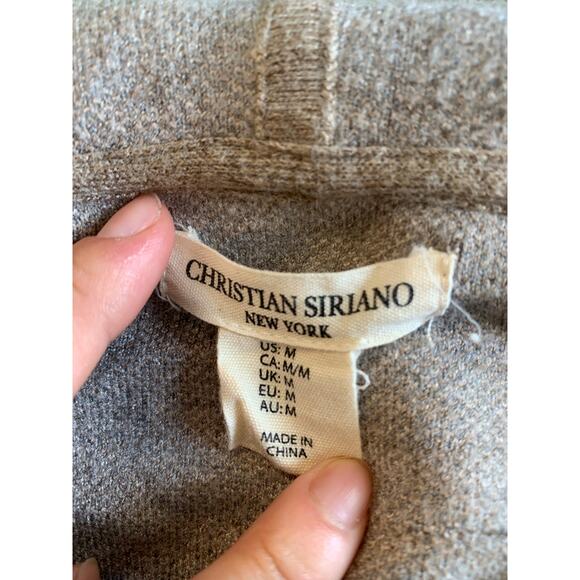 Christian Siriano Women's Camo Knit Pullover Hoodie Long Sleeve Size Medium - Picture 4 of 6